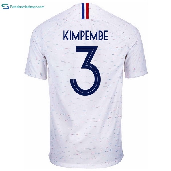 Camiseta Francia 2ª Kimpembe 2018 Blanco